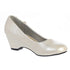 Lito Girls Ivory Bow Gina Special Occasion Dress Wedge Shoes 11-4 Kids - SophiasStyle.com